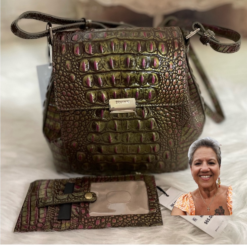 Brahmin Margo PESTO MELBOURNE Bag NWT with Matching wallet FIRM PRICE